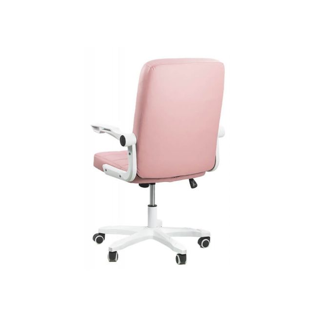 Scaun birou off 332, cotiere rabatabile, piele ecologica, roti gumate, mecanism balans, ergonomic, 100 kg drm4930