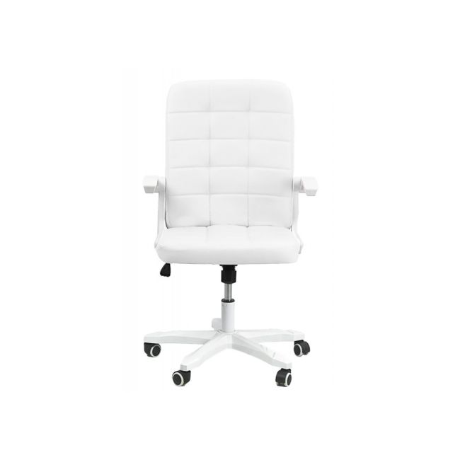 Scaun birou off 332, cotiere rabatabile, piele ecologica, roti gumate, mecanism balans, ergonomic, 100 kg drm4930
