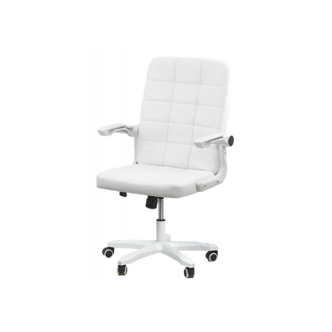 Scaun birou off 332, cotiere rabatabile, piele ecologica, roti gumate, mecanism balans, ergonomic, 100 kg drm4930