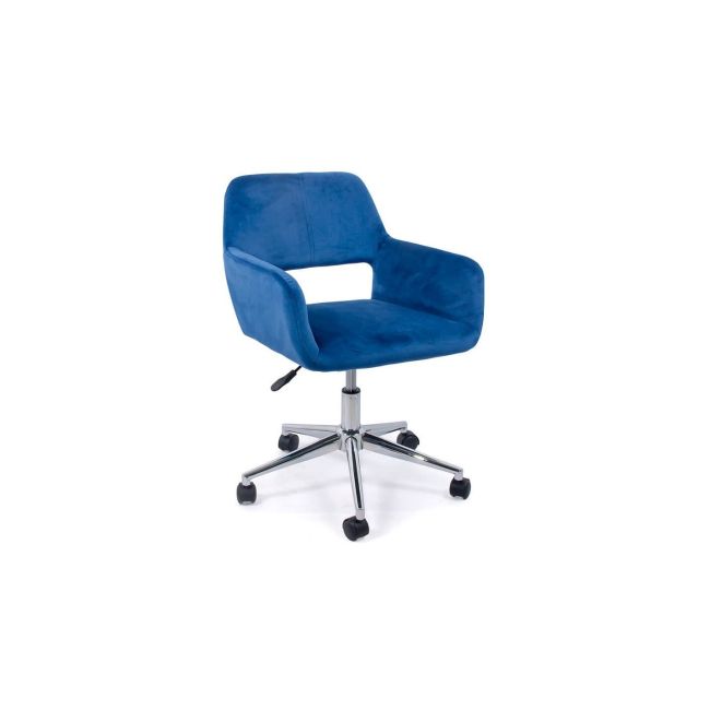 Scaun birou off 380, catifea, baza cromata, rotativ, inaltime ajustabila, 100 kg drm4773