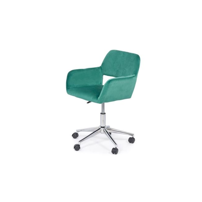 Scaun birou off 380, catifea, baza cromata, rotativ, inaltime ajustabila, 100 kg drm4773