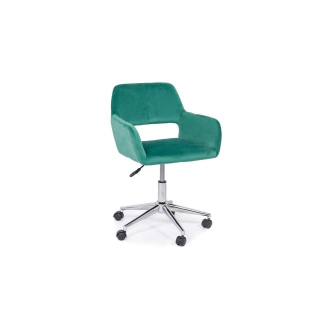 Scaun birou off 380, catifea, baza cromata, rotativ, inaltime ajustabila, 100 kg drm4773