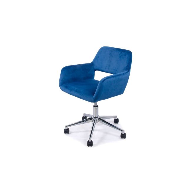 Scaun birou off 380, catifea, baza cromata, rotativ, inaltime ajustabila, 100 kg drm4773