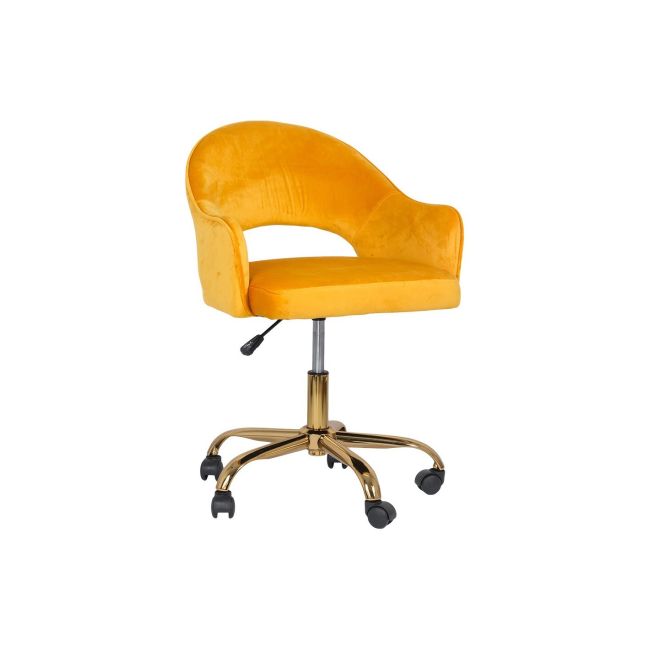 Scaun birou off 640, ergonomic, inaltime reglabila, spatar decupat, catifea, rotativ, baza metal cromat, 90 kg drm9030