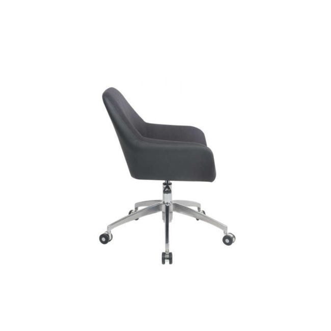 Scaun directorial gn63, piele ecologica/stofa, rotativ, baza metalica, inaltime reglabila, 100 kg drm3161
