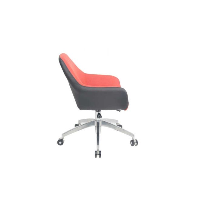 Scaun directorial gn63, piele ecologica/stofa, rotativ, baza metalica, inaltime reglabila, 100 kg drm3161
