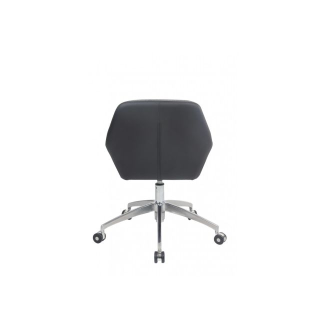 Scaun directorial gn63, piele ecologica/stofa, rotativ, baza metalica, inaltime reglabila, 100 kg drm3161