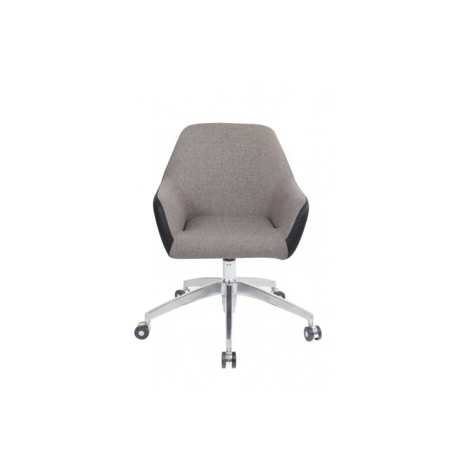 Scaun directorial gn63, piele ecologica/stofa, rotativ, baza metalica, inaltime reglabila, 100 kg drm3161