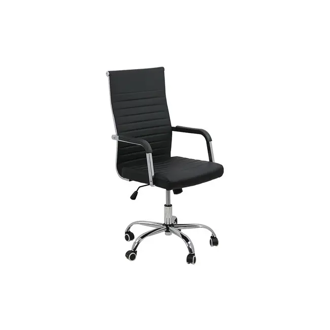 Scaun directorial off 319, ergonomic, piele ecologica, mecanism balans, baza cromata, 110 kg drm3352