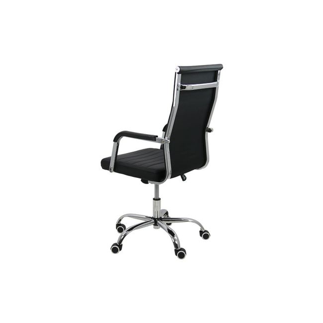Scaun directorial off 319, ergonomic, piele ecologica, mecanism balans, baza cromata, 110 kg drm3352