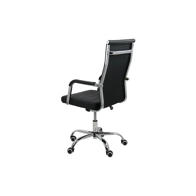 Scaun directorial off 319, ergonomic, piele ecologica, mecanism balans, baza cromata, 110 kg drm3352