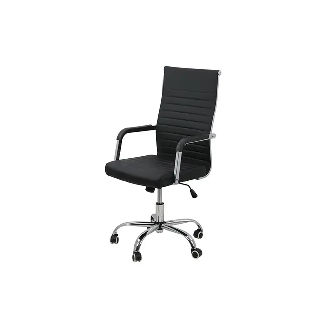 Scaun directorial off 319, ergonomic, piele ecologica, mecanism balans, baza cromata, 110 kg drm3352