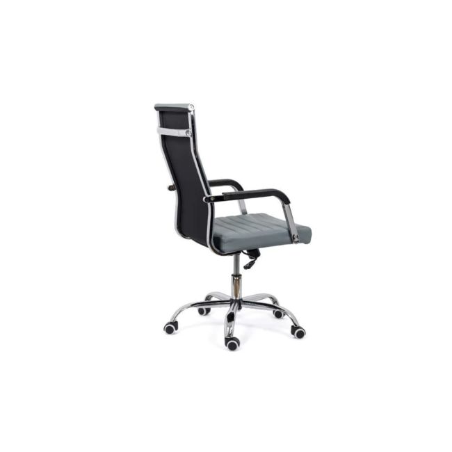 Scaun directorial off 319, ergonomic, piele ecologica, mecanism balans, baza cromata, 110 kg drm3352