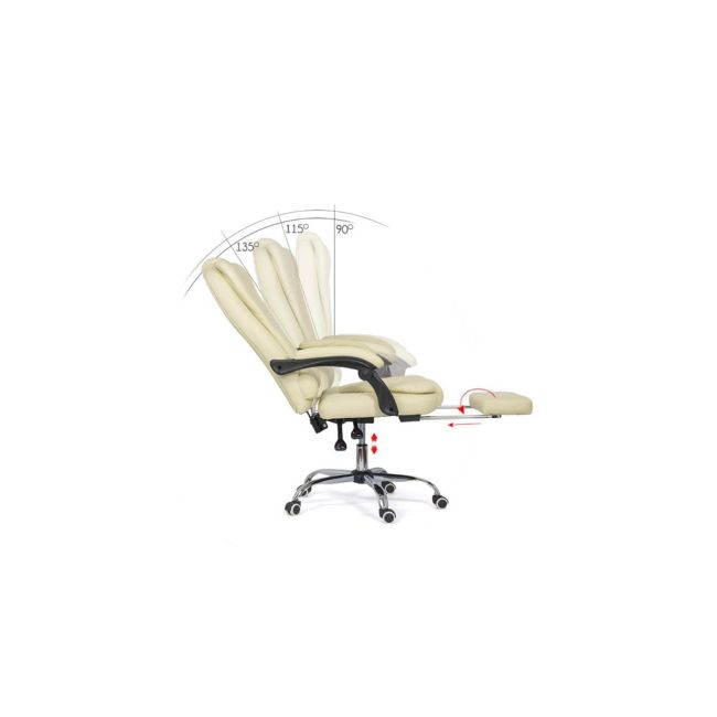 Scaun directorial sl q270, cadru polipropilena, piele ecologica, inaltime ajustabila, mecanism balansare, 100 kg, negru drm9007