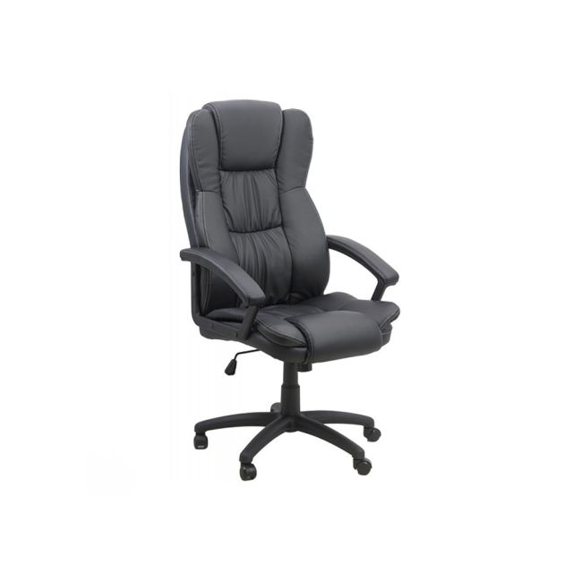 Scaun directorial off 510, mecanism de balans, piele ecologica, pivotant, inaltime reglabila, roti gumate, 100 kg drm4763