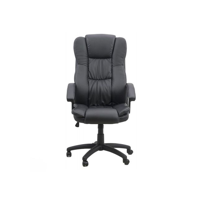 Scaun directorial off 510, mecanism de balans, piele ecologica, pivotant, inaltime reglabila, roti gumate, 100 kg drm4763