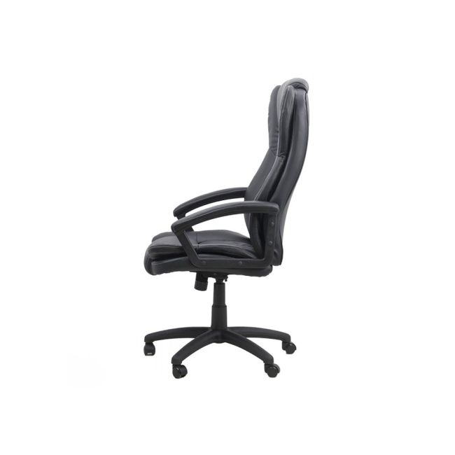 Scaun directorial off 510, mecanism de balans, piele ecologica, pivotant, inaltime reglabila, roti gumate, 100 kg drm4763