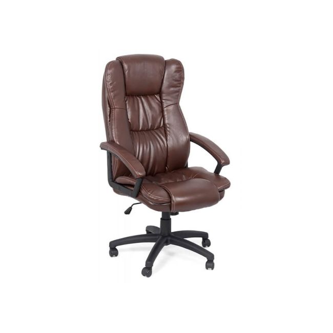 Scaun directorial off 510, mecanism de balans, piele ecologica, pivotant, inaltime reglabila, roti gumate, 100 kg drm4763