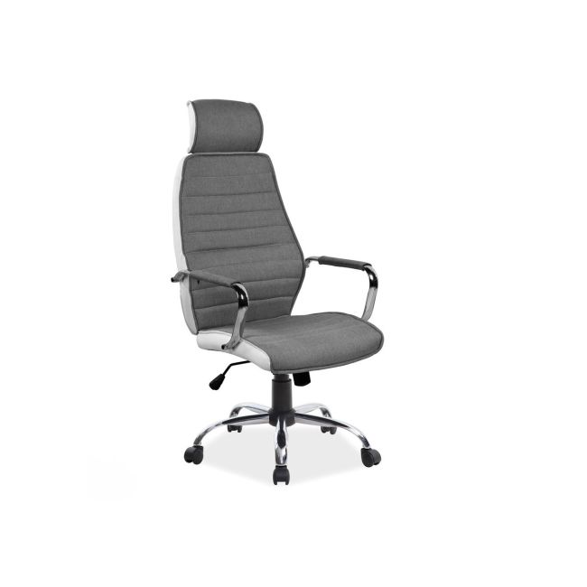 Scaun directorial sl q035 gri - alb drm4720