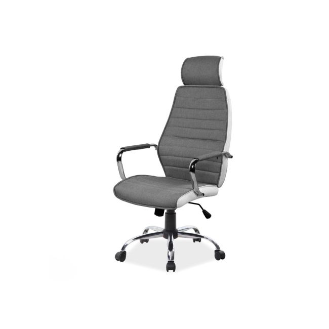 Scaun directorial sl q035 gri - alb drm4720