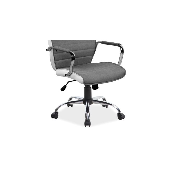 Scaun directorial sl q035 gri - alb drm4720