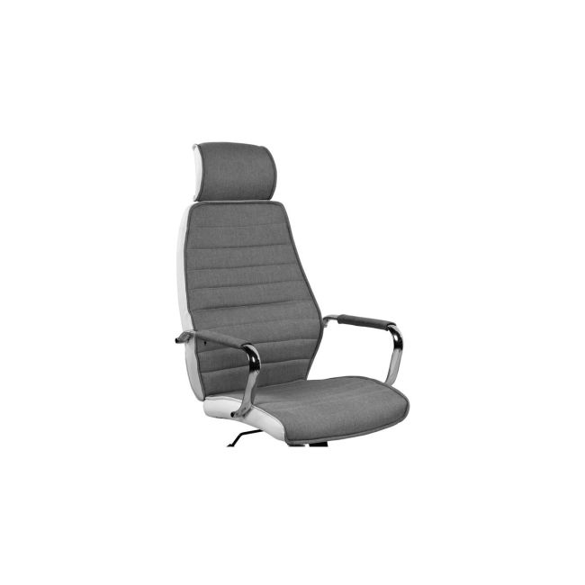Scaun directorial sl q035 gri - alb drm4720