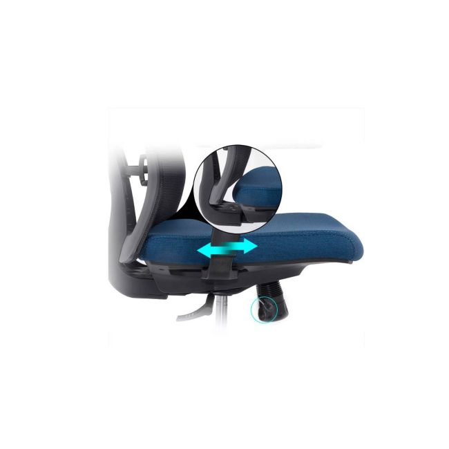 Scaun ergonomic syyt 9501, mesh, suport lombar si tetiera reglabila, sistem inclinare, cotiere ajustabile, 120 kg drm9648