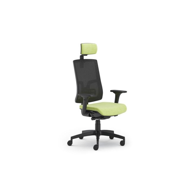 Scaun ergonomic cu tetiera pure negru mesh pdh drm9653