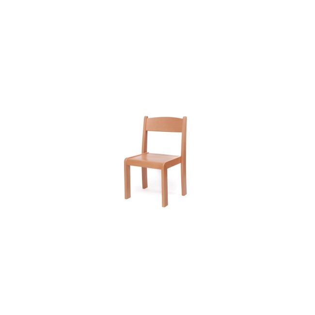 Scaun lemn gradinita bambi, h35, natur drm10083
