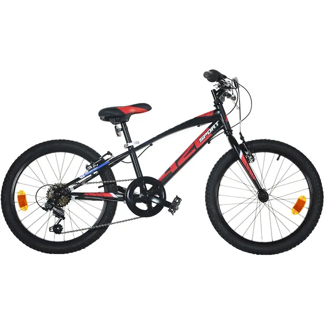 Bicicleta copii dino bikes 20' mtb baieti sport negru cu 6 viteze hubdb-420u-04-bk