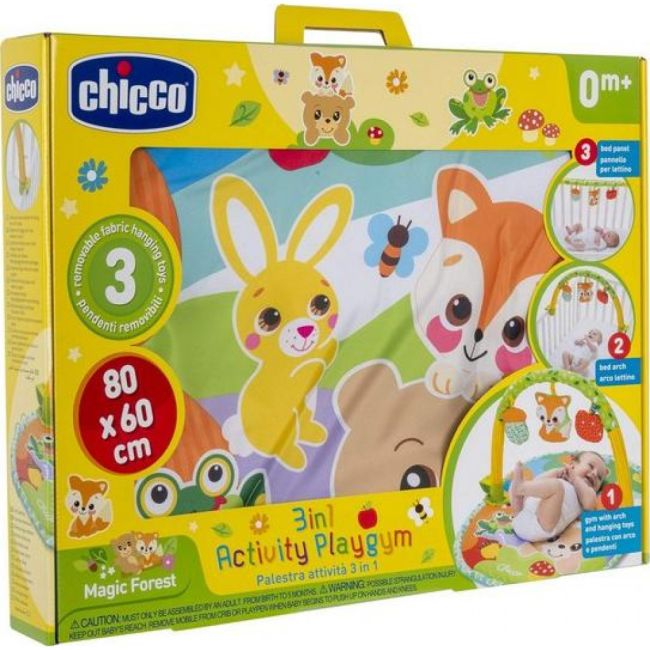 Centru de activitati pentru bebelusi Chicco Magic Forest 3 in 1 -- 80x60cm JUBBG-S2411774