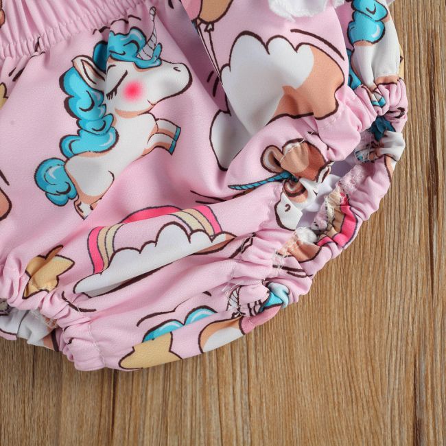 Costum de baie Unicorni din 2 piese (Marime: 100) JEM47c