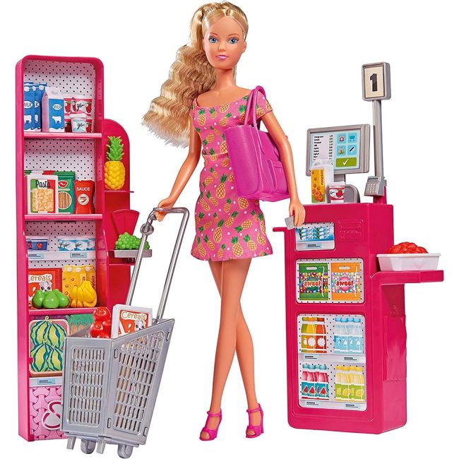 Papusa simba steffi love supermarket 29 cm cu accesorii hubs105733613
