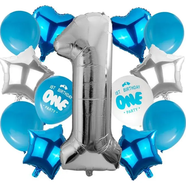 Set 14 baloane pentru aniversare 1 an JUBHB-400120
