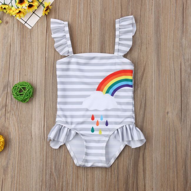 Costum de baie - Curcubeu - gemene (Marime: 110) JEMdrl47d25