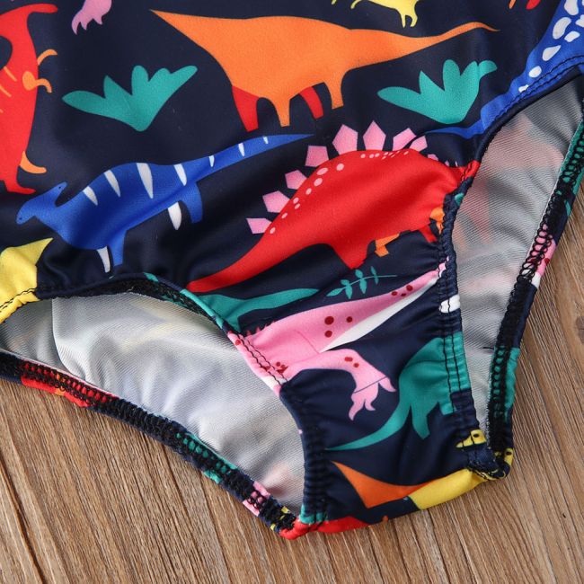Costum de baie Dinozauri colorati (Marime: 90) JEMdrl47b2o3