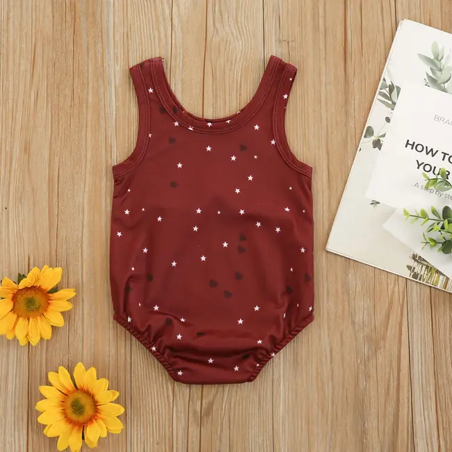 Costum de baie Iepuri cu fundita (Culoare: Burgundiu, Marime: 70) JEMdrl47b2p2