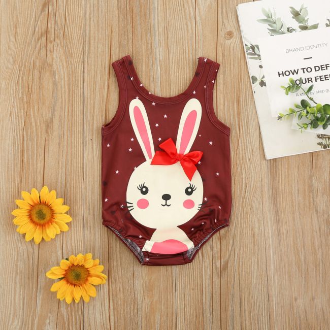 Costum de baie Iepuri cu fundita (Culoare: Burgundiu, Marime: 90) JEMdrl47b2p8