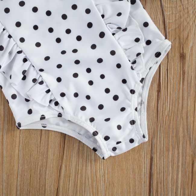 Costum de baie cu bulinute alb/negru (Culoare: Negru, Marime: 120) JEMdrl47b2f9