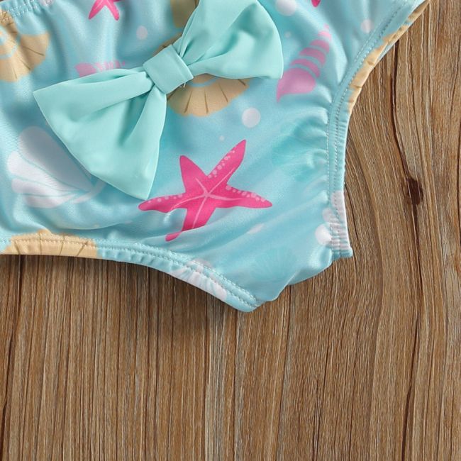 Costum de baie cu franjuri din 3 piese (Marime: 100, Model: Army) JEMdrl47b11