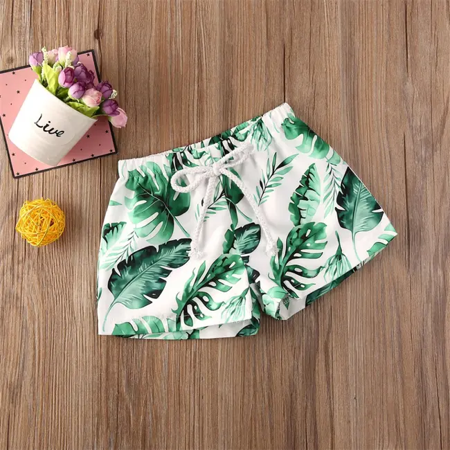 Pantaloni de plaja Summer (Marime: 100, Model: Frunze) JEM45b15