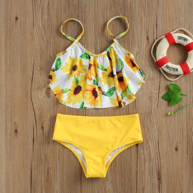 Costum de baie Floarea soarelui din 2 piese (Marime: 130) JEMdrl47b2ad1
