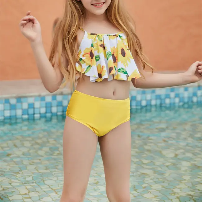 Costum de baie Floarea soarelui din 2 piese (Marime: 130) JEMdrl47b2ad1