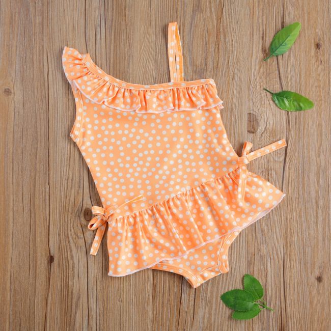 Costum de baie Galben cu buline (Marime: 110) JEMdrl47b2z4