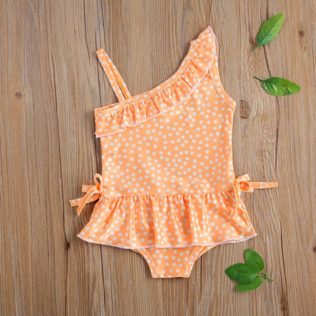 Costum de baie Galben cu buline (Marime: 110) JEMdrl47b2z4