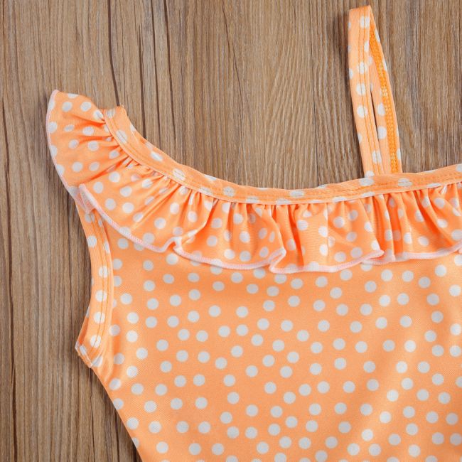 Costum de baie Galben cu buline (Marime: 110) JEMdrl47b2z4