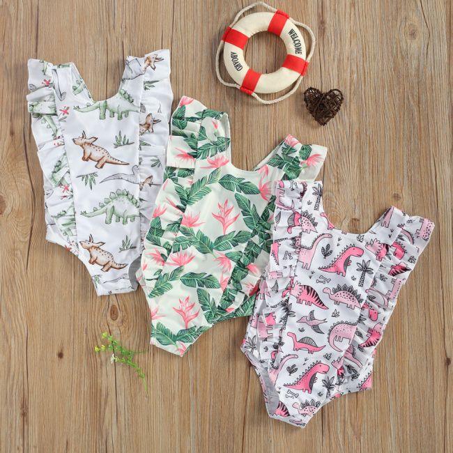 Costum de baie Jurassic (Marime: 100, Model: Frunze) JEMdrl47b2u7
