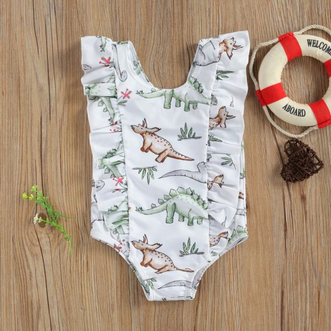 Costum de baie Jurassic (Marime: 110, Model: Dinozauri roz) JEMdrl47b2u11