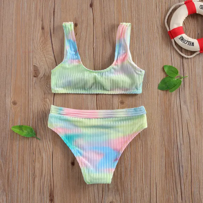 Costum de baie Multicolor din 2 piese (Marime: 130) JEMdrl47b2x1