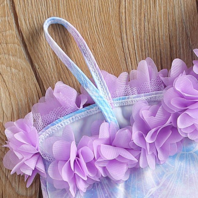 Costum de baie Sirena cu floricele aplicate (Marime: 110) JEMdrl47b2r4
